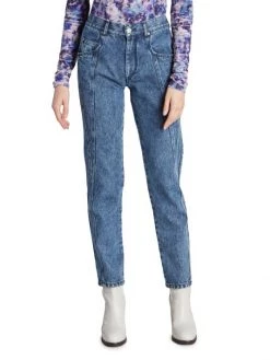 Isabel Marant Vikira Low-RIse Faded Straight Jeans 10 Isabel Marant Vikira Low-RIse Faded Straight Jeans -Outlet Isabel Marant Store unnamed file 1009