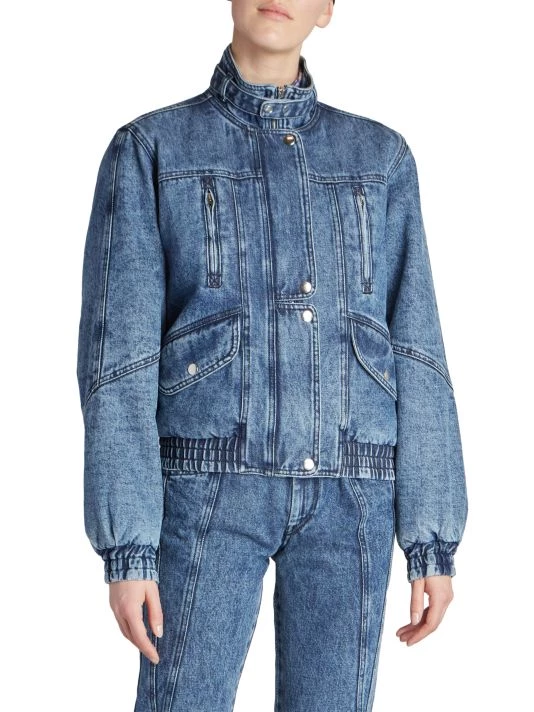Isabel Marant Vlasta Faded Denim Jacket 5 Isabel Marant Vlasta Faded Denim Jacket - Image 3