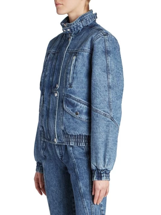 Isabel Marant Vlasta Faded Denim Jacket 6 Isabel Marant Vlasta Faded Denim Jacket - Image 4