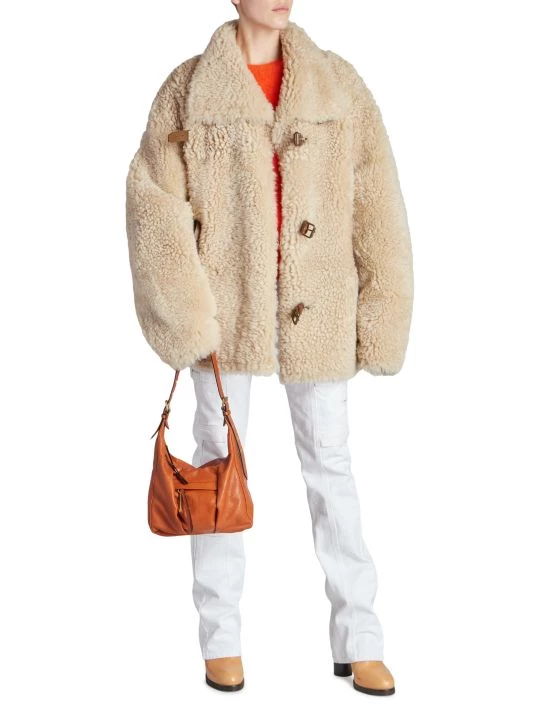 Isabel Marant Bealila Leather-Trimmed Shearling Jacket 4 Isabel Marant Bealila Leather-Trimmed Shearling Jacket - Image 2