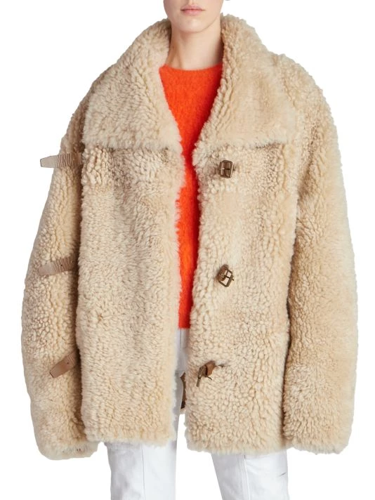 Isabel Marant Bealila Leather-Trimmed Shearling Jacket 5 Isabel Marant Bealila Leather-Trimmed Shearling Jacket - Image 3