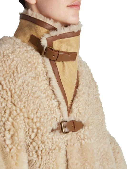 Isabel Marant Bealila Leather-Trimmed Shearling Jacket 9 Isabel Marant Bealila Leather-Trimmed Shearling Jacket - Image 7