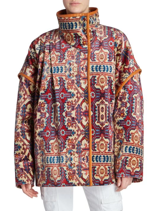 Isabel Marant Greta Leather-Trimmed Convertible Jacket 5 Isabel Marant Greta Leather-Trimmed Convertible Jacket - Image 3