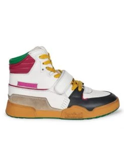 Isabel Marant Alsee Leather High-Top Sneakers