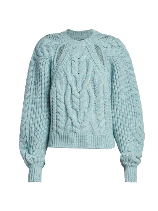Isabel Marant Paloma Cut-Out Cable-Knit Sweater 3 Isabel Marant Paloma Cut-Out Cable-Knit Sweater