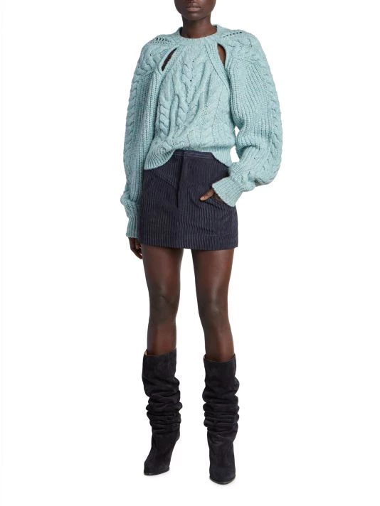 Isabel Marant Paloma Cut-Out Cable-Knit Sweater 4 Isabel Marant Paloma Cut-Out Cable-Knit Sweater - Image 2
