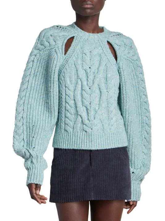 Isabel Marant Paloma Cut-Out Cable-Knit Sweater 5 Isabel Marant Paloma Cut-Out Cable-Knit Sweater - Image 3