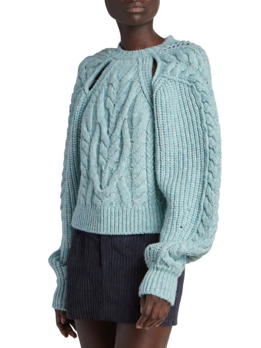Isabel Marant Paloma Cut-Out Cable-Knit Sweater 6 Isabel Marant Paloma Cut-Out Cable-Knit Sweater - Image 4