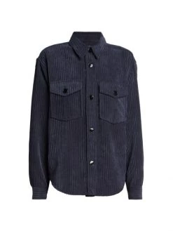 Isabel Marant Madiana Corduroy Button-Front Shirt Faded Night 8 Isabel Marant Madiana Corduroy Button-Front Shirt Faded Night -Outlet Isabel Marant Store unnamed file 1100