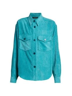 Isabel Marant Madiana Corduroy Button-Front Shirt Faded Night 9 Isabel Marant Madiana Corduroy Button-Front Shirt Faded Night -Outlet Isabel Marant Store unnamed file 1101