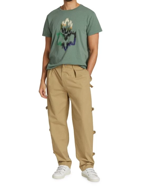 Isabel Marant Zafferh Graphic Cotton T-Shirt For Men 4 Isabel Marant Zafferh Graphic Cotton T-Shirt For Men - Image 2