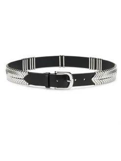 Isabel Marant Tehora Faithful Silvertone & Leather Belt