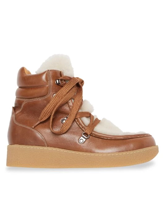 Isabel Marant Alpica Leather Hiking Boots Cognac 11 Isabel Marant Alpica Leather Hiking Boots Cognac - Image 9