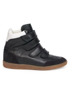 Isabel Marant Bilsy Multi-Strap High-Top Leather Sneakers
