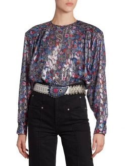 Isabel Marant Midwayli Metallic Paisley Blouse -Outlet Isabel Marant Store unnamed file 1313