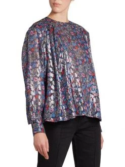 Isabel Marant Midwayli Metallic Paisley Blouse -Outlet Isabel Marant Store unnamed file 1314