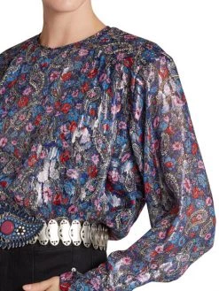 Isabel Marant Midwayli Metallic Paisley Blouse -Outlet Isabel Marant Store unnamed file 1317
