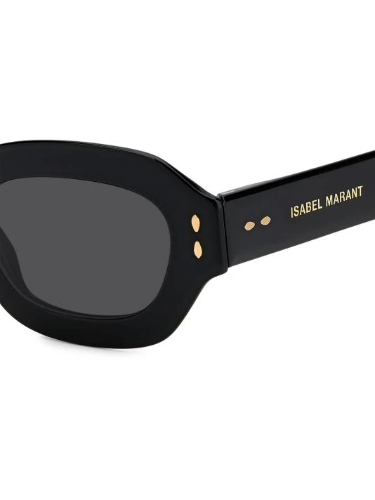 Isabel Marant 49MM Rectangle Sunglasses Yellow 5 Isabel Marant 49MM Rectangle Sunglasses Yellow - Image 3