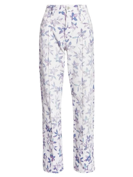 Isabel Marant Nadege Floral Five-Pocket Pants 3 Isabel Marant Nadege Floral Five-Pocket Pants