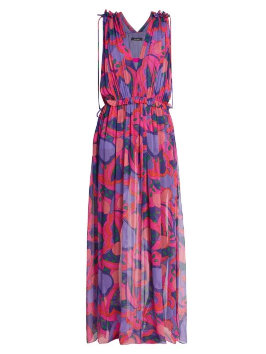 Isabel Marant Alsaw Printed Silk Maxi Dress 3 Isabel Marant Alsaw Printed Silk Maxi Dress
