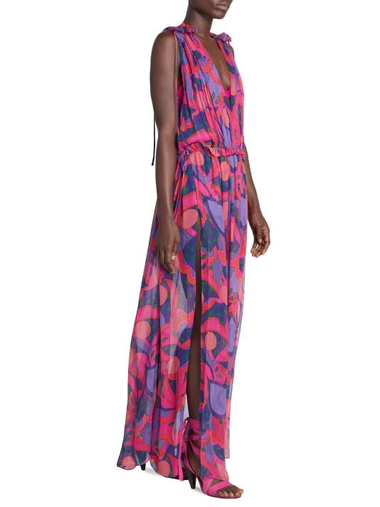 Isabel Marant Alsaw Printed Silk Maxi Dress 6 Isabel Marant Alsaw Printed Silk Maxi Dress - Image 4