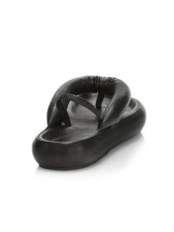 Isabel Marant Orene Leather Puff Thong Sandals Black -Outlet Isabel Marant Store unnamed file 1403