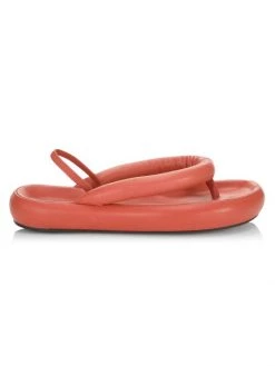 Isabel Marant Orene Leather Puff Thong Sandals Black -Outlet Isabel Marant Store unnamed file 1407