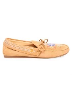 Isabel Marant Freen Embroidered Suede Loafers