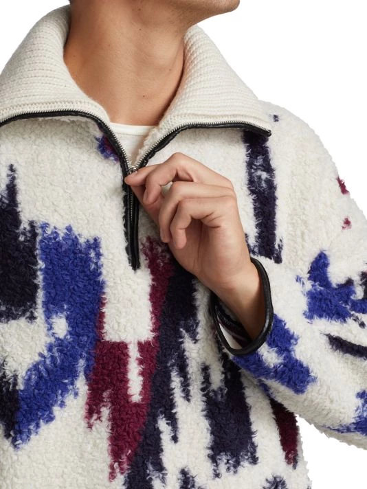 Isabel Marant Marlon Fleece Half-Zip Jacket For Men 8 Isabel Marant Marlon Fleece Half-Zip Jacket For Men - Image 6