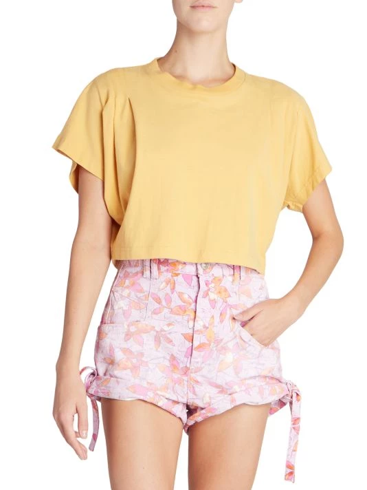 Isabel Marant Zinalia Cropped T-Shirt 5 Isabel Marant Zinalia Cropped T-Shirt - Image 3