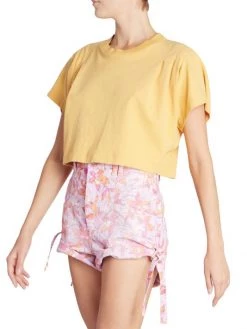 Isabel Marant Zinalia Cropped T-Shirt 11 Isabel Marant Zinalia Cropped T-Shirt -Outlet Isabel Marant Store unnamed file 1463