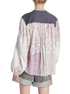 Isabel Marant Fazenia Patchwork Button-Up Shirt 9 Isabel Marant Fazenia Patchwork Button-Up Shirt -Outlet Isabel Marant Store unnamed file 1474