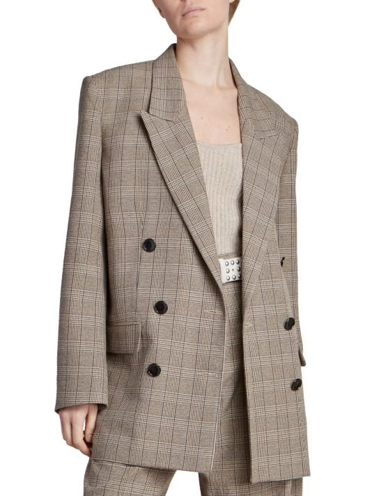 Isabel Marant Nevim Checked Double-Breasted Blazer 5 Isabel Marant Nevim Checked Double-Breasted Blazer - Image 3
