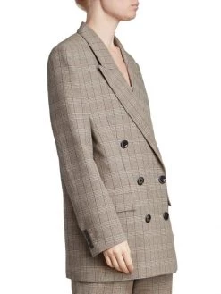 Isabel Marant Nevim Checked Double-Breasted Blazer 11 Isabel Marant Nevim Checked Double-Breasted Blazer -Outlet Isabel Marant Store unnamed file 149