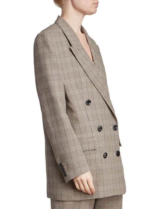 Isabel Marant Nevim Checked Double-Breasted Blazer 6 Isabel Marant Nevim Checked Double-Breasted Blazer - Image 4