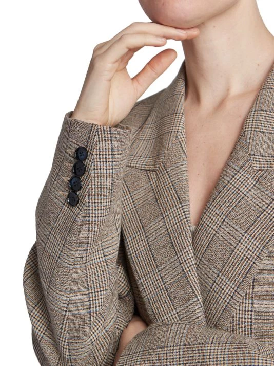 Isabel Marant Nevim Checked Double-Breasted Blazer 8 Isabel Marant Nevim Checked Double-Breasted Blazer - Image 6