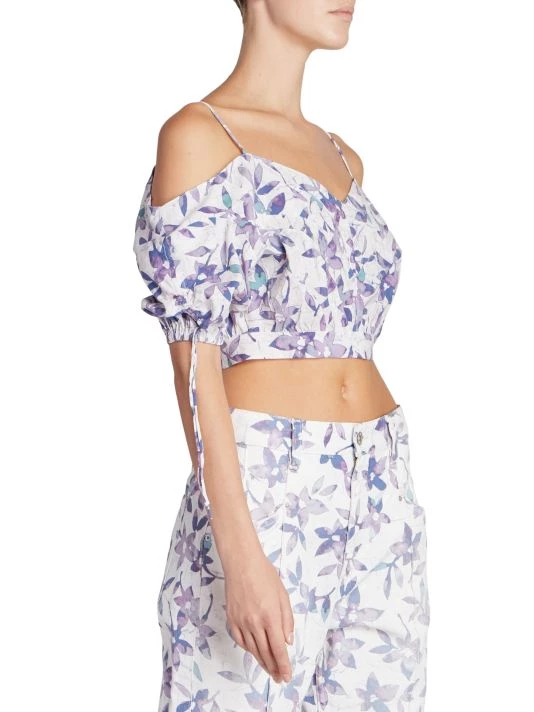 Isabel Marant Lizberit Floral Cropped Top 6 Isabel Marant Lizberit Floral Cropped Top - Image 4