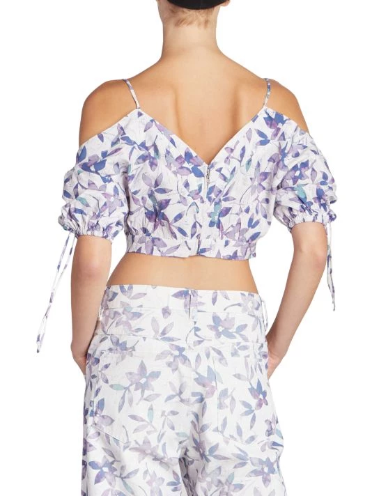 Isabel Marant Lizberit Floral Cropped Top 7 Isabel Marant Lizberit Floral Cropped Top - Image 5