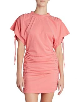 Isabel Marant Zarko Ruched Cotton Minidress -Outlet Isabel Marant Store unnamed file 1534
