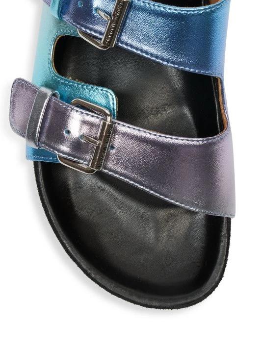 Isabel Marant Lennyo Metallic Leather Sandals Metalic Aqua 6 Isabel Marant Lennyo Metallic Leather Sandals Metalic Aqua - Image 4