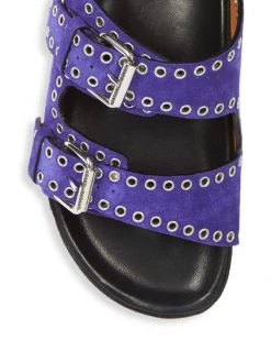 Isabel Marant Lennyo Grommet Suede Slides Yellow -Outlet Isabel Marant Store unnamed file 1549