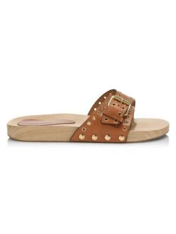 Isabel Marant Jaso Leather Slide Sandals Natural -Outlet Isabel Marant Store unnamed file 1585