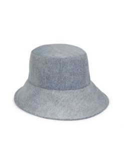 Isabel Marant Loiena Denim Bucket Hat Light Blue