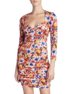 Isabel Marant Goji Printed Ruched Velvet Minidress -Outlet Isabel Marant Store unnamed file 160