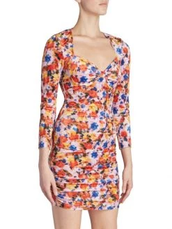 Isabel Marant Goji Printed Ruched Velvet Minidress -Outlet Isabel Marant Store unnamed file 161