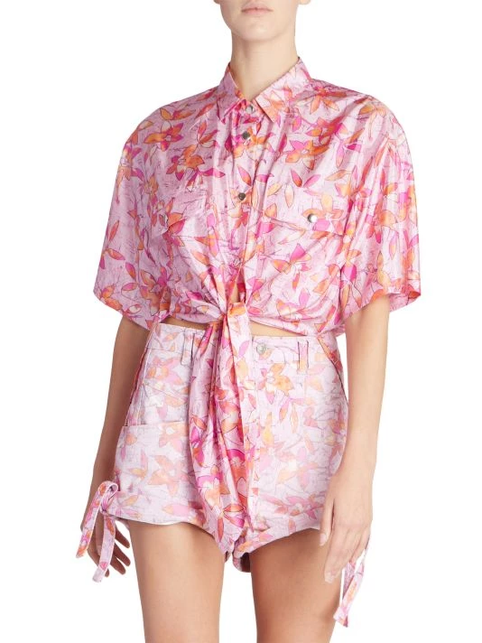 Isabel Marant Liaggy Floral Silk Button-Up 5 Isabel Marant Liaggy Floral Silk Button-Up - Image 3