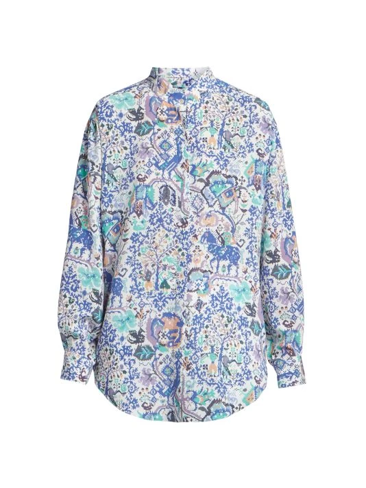 Isabel Marant Cadezi Printed Button-Up Shirt 3 Isabel Marant Cadezi Printed Button-Up Shirt