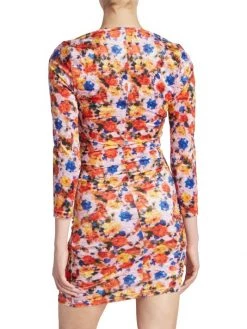 Isabel Marant Goji Printed Ruched Velvet Minidress -Outlet Isabel Marant Store unnamed file 162