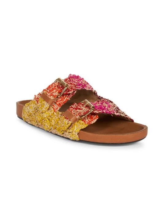 Isabel Marant Lennyo Rainbow Raffia Sandals 4 Isabel Marant Lennyo Rainbow Raffia Sandals - Image 2