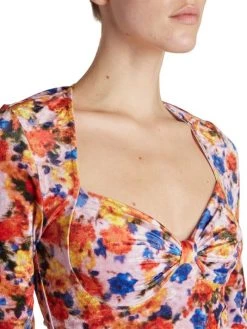 Isabel Marant Goji Printed Ruched Velvet Minidress -Outlet Isabel Marant Store unnamed file 163